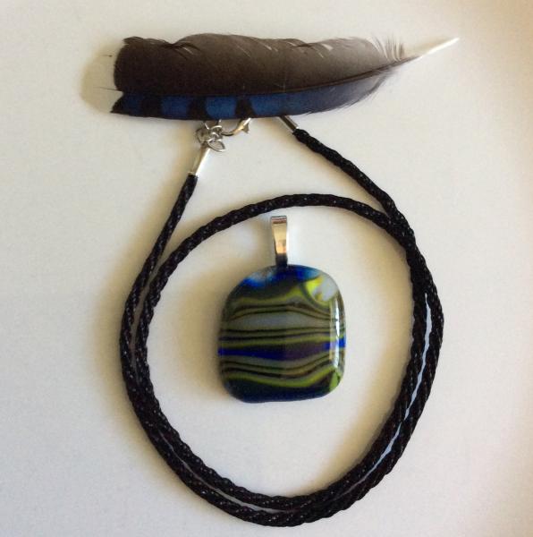 Colorweave Fused Glass Pendant picture