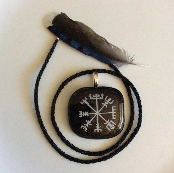 Norse Viking Runic Compass Pendant picture