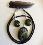 Dragon Fused Glass Jewelry Set