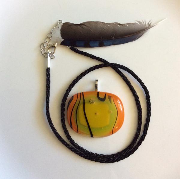 Autumn Fused Glass Pendant picture