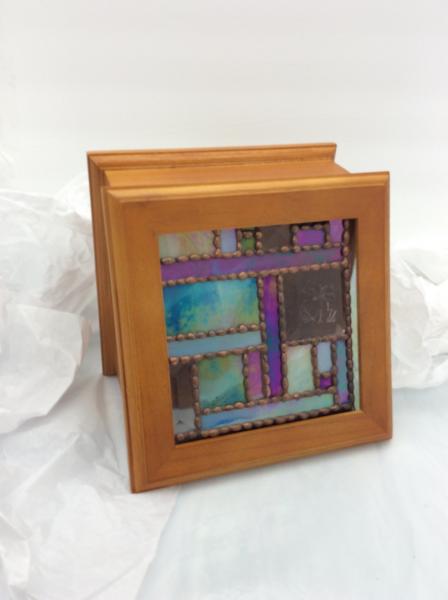 Iridescent Beveled Cherry Box picture