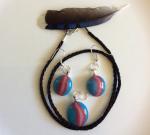 Trans Fused Glass Jewelry Set