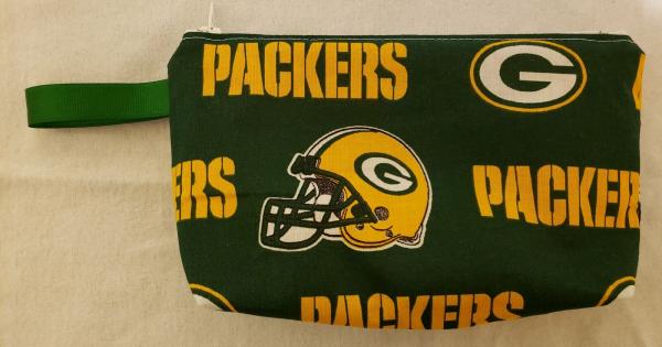 NFL Team Makeup/ Coin Pouch with Zipper - Approx. 6" x 9" picture