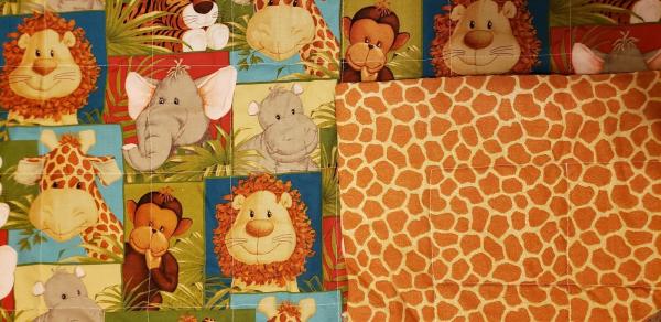 Jungle Babies Baby/Toddler Blanket/Quilt - Approx. 34" x 40" picture