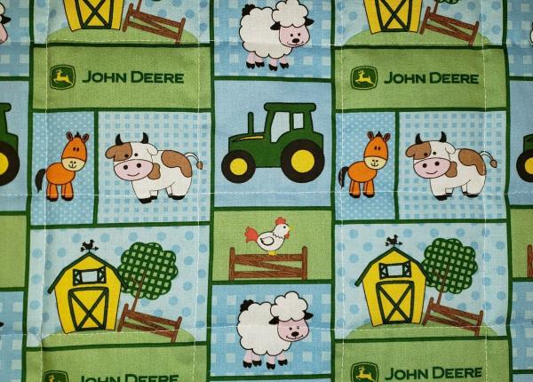 John Deere Baby/Toddler Blanket/Quilt - Approx 35" x 41" picture