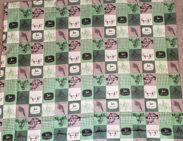 John Deere Baby/Toddler Blanket/Quilt - Approx. 35" x 41" picture