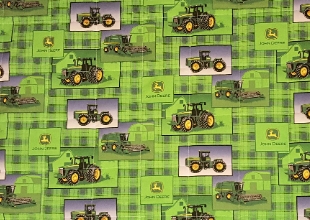 John Deere Baby/Toddler Blanket/Quilt - Approx. 34" x 40"