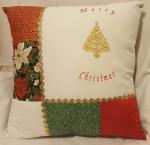 Festive Decorative Christmas Tree Pillow - 18" x 18" Pillow Insert Included