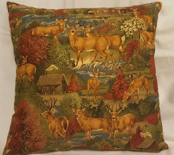 Colorful Fall Throw Pillow - 18" x 18" Pillow Insert Included picture