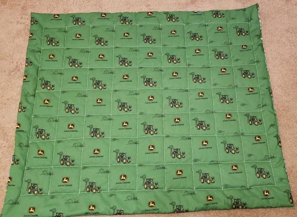 John Deere Baby/Toddler Blanket/Quilt - Approx 35" x 41" picture