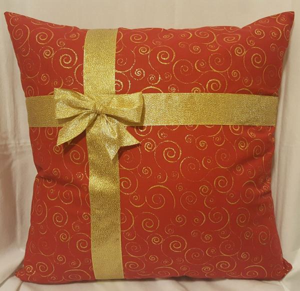 Decorative Christmas Pillow - 18" x 18" Pillow Insert Included picture