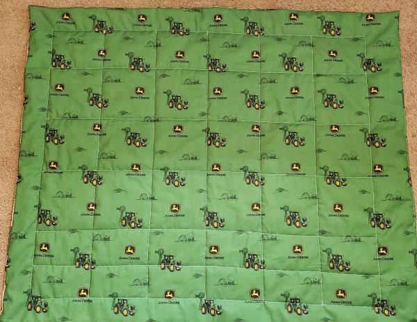 John Deere Baby/Toddler Blanket/Quilt - Approx. 35" x 41" picture