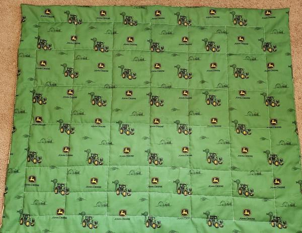 John Deere Baby/Toddler Blanket/Quilt - Approx. 35" x 41" picture