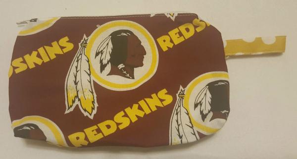 NFL Team Makeup/ Coin Pouch with Zipper - Approx. 6" x 9" picture