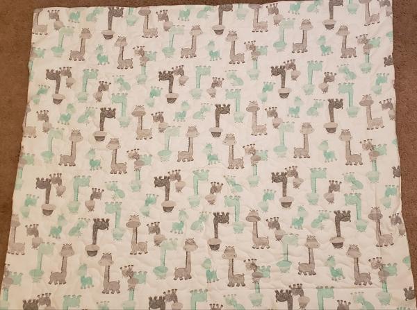 Dinosaur Baby/Toddler Blanket/Quilt - Approx 33" x 41" picture