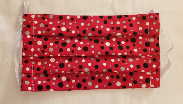 Handmade Pleated Adult Face Covering w/ Filter Pocket picture