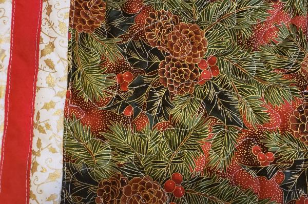Colorful Pine Cone Christmas Table Runner - 18" x 51" picture