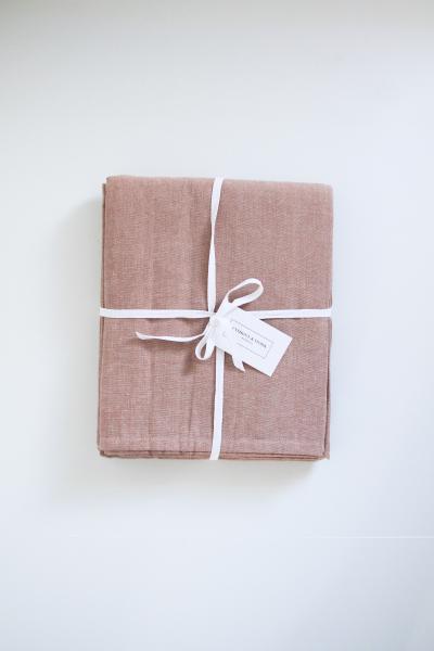 Mocha Cotton Tablecloth