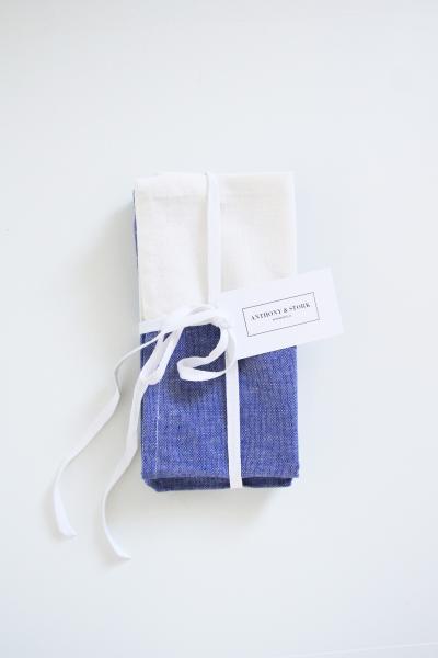 Denim Blue Cotton Napkins