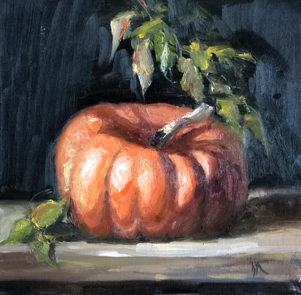 Pumpkin 10”x10” oil on panel picture