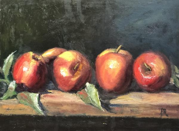 Apples 9”x12” Oil on Panel