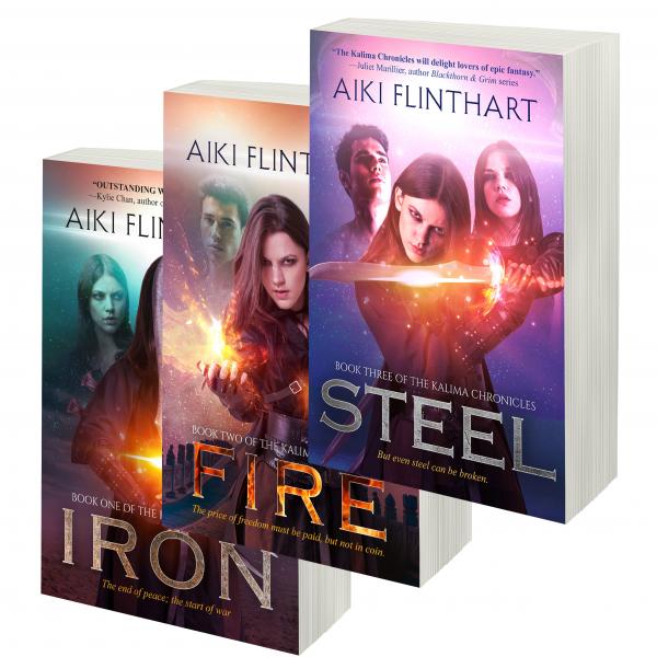 IRON + FIRE + STEEL (3 book series Kalima Chronicles)