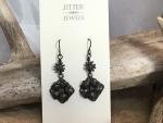 Earring, Blackened Sterling Silver