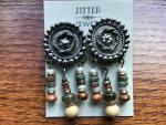 Earring repurposed vintage Boho stud