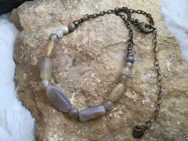 Necklace, Smooth Agate Nugget picture