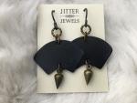 Earring Vintage black componant