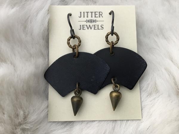 Earring Vintage black componant