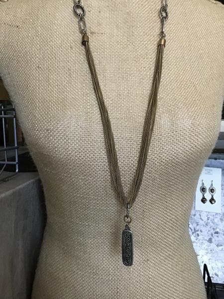 Necklace, Vintage Brass and Silver picture