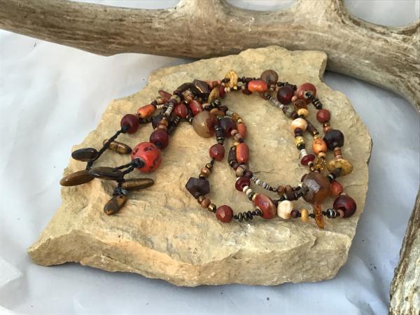 Necklace, Hand Knotted Red picture