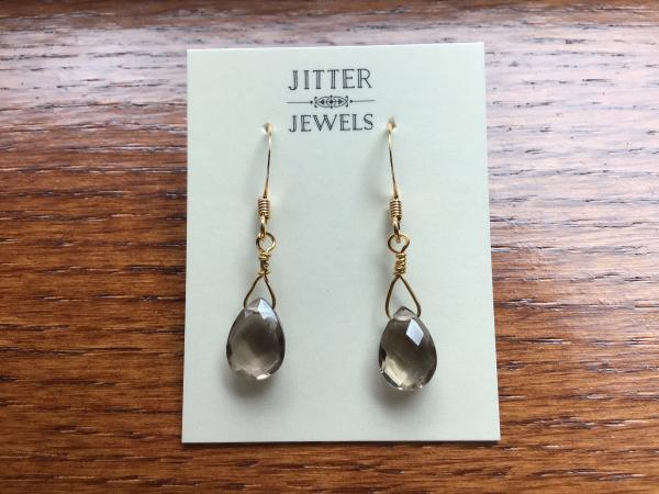 Earring small Smokey quartz picture