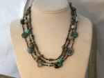 Necklace, Hand Knotted Red