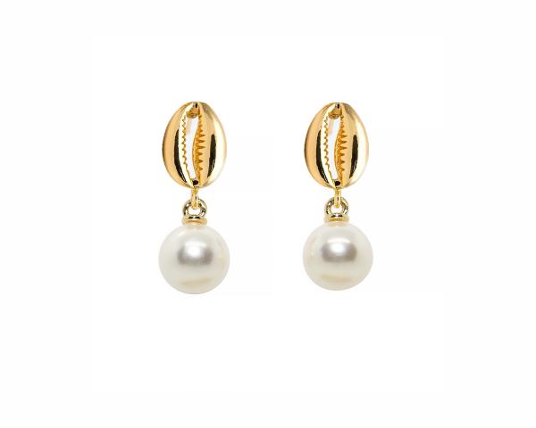 Puka Pearl Earrings