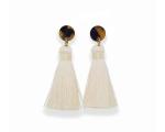 Tortoise Tassel Earrings