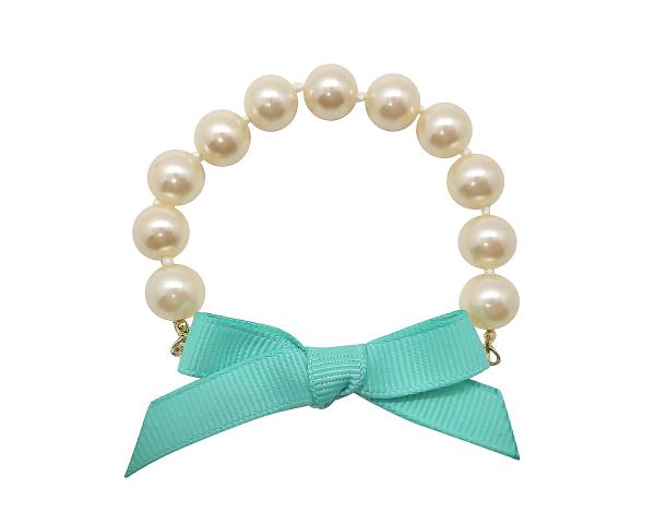 Sea Salt Bow Pearl Bracelet