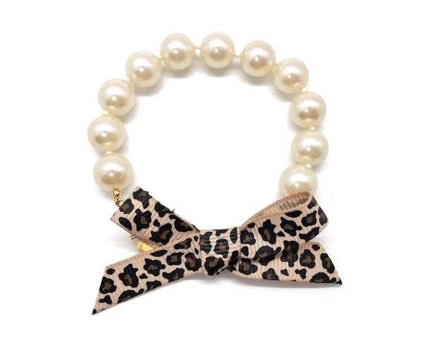 Leopard Bow Pearl Bracelet picture