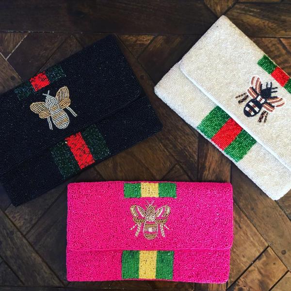 Gucci Inspired Beaded Clutch picture