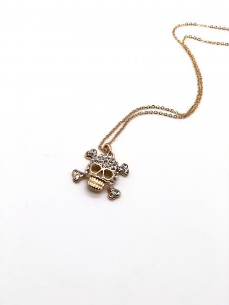 Pave Gasparilla Skull Necklace picture