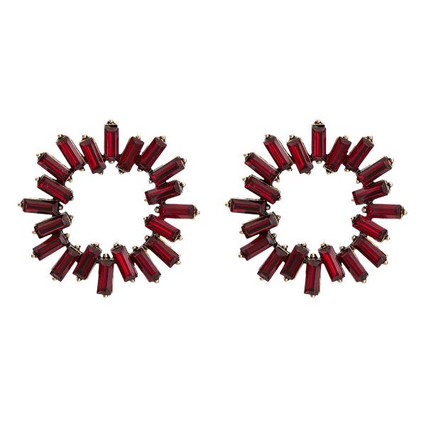 Erin Sunburst Earrings - Red picture