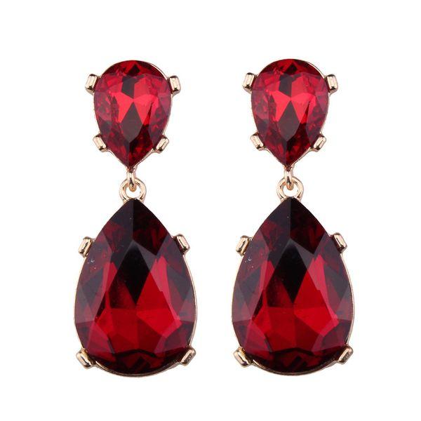 Ruby Red Drop Earrings picture