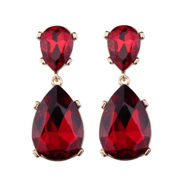 Ruby Red Drop Earrings picture