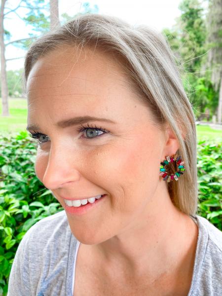 Erin Sunburst Earrings - Colorful