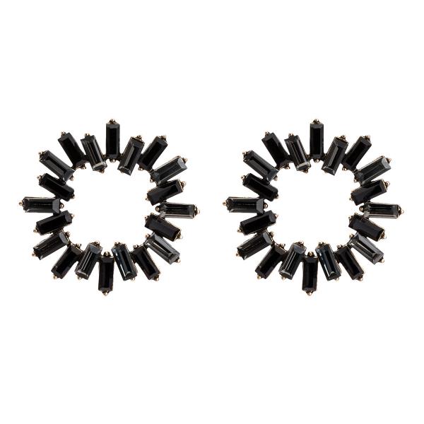 Erin Sunburst Earrings - Black picture