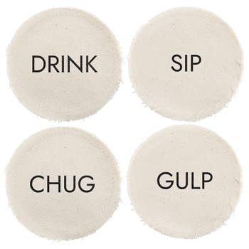 Cocktail Canvas Coasters picture