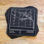 Tampa Bay Buccaneers Leatherette Greatest Plays Coasters