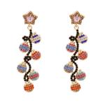 Deck The Hall Earrings - Dark