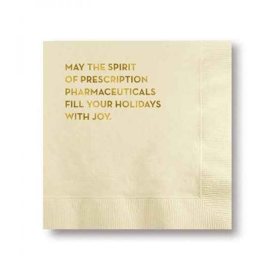 Pharmaceutical Holiday Cocktail Napkins